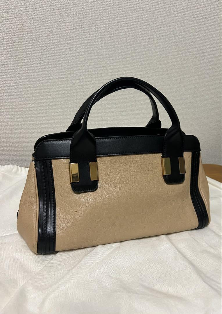 Chloe Hand Bag Tote Purse 2way Alice Authentic