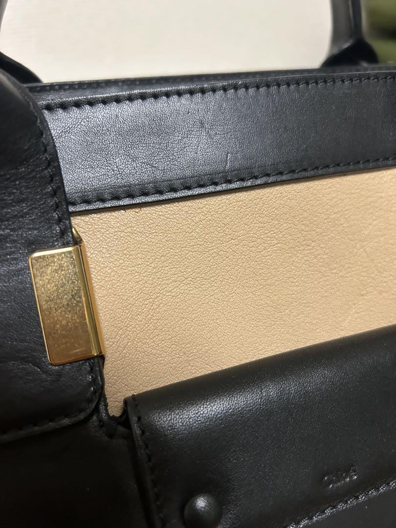 Chloe Hand Bag Tote Purse 2way Alice Authentic