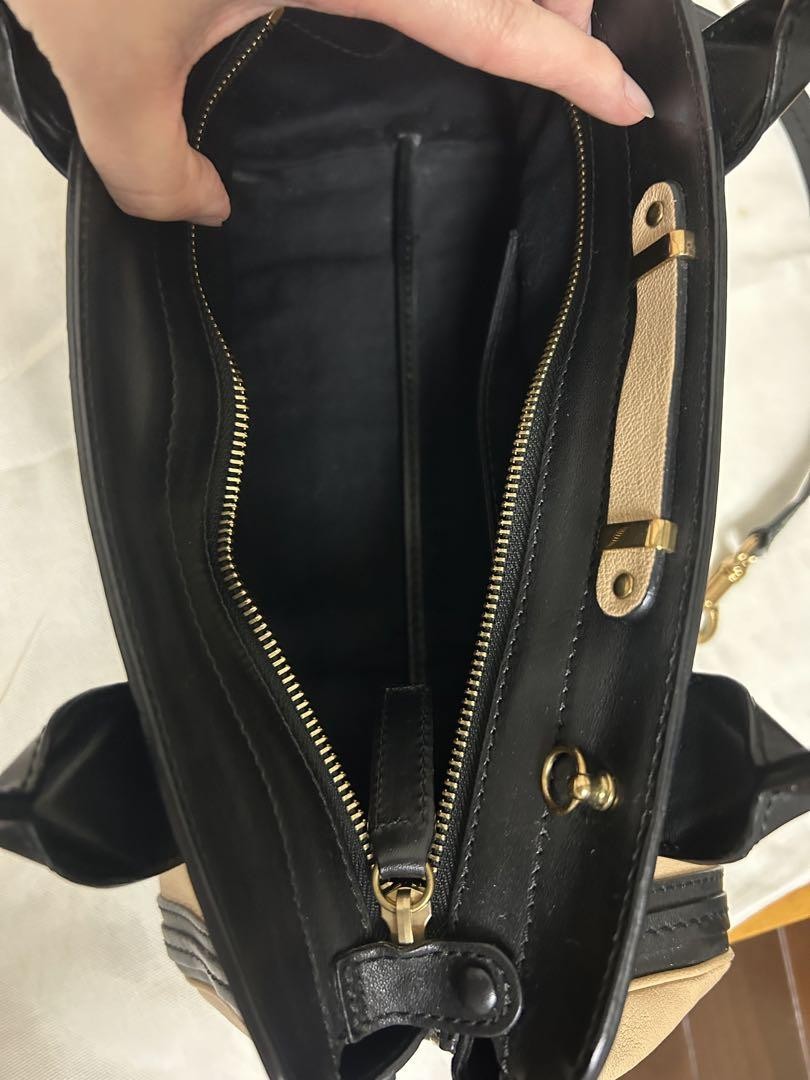 Chloe Hand Bag Tote Purse 2way Alice Authentic