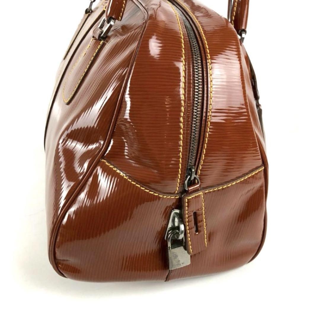 PRADA Hand Bag Tote Purse Logo Brown Authentic