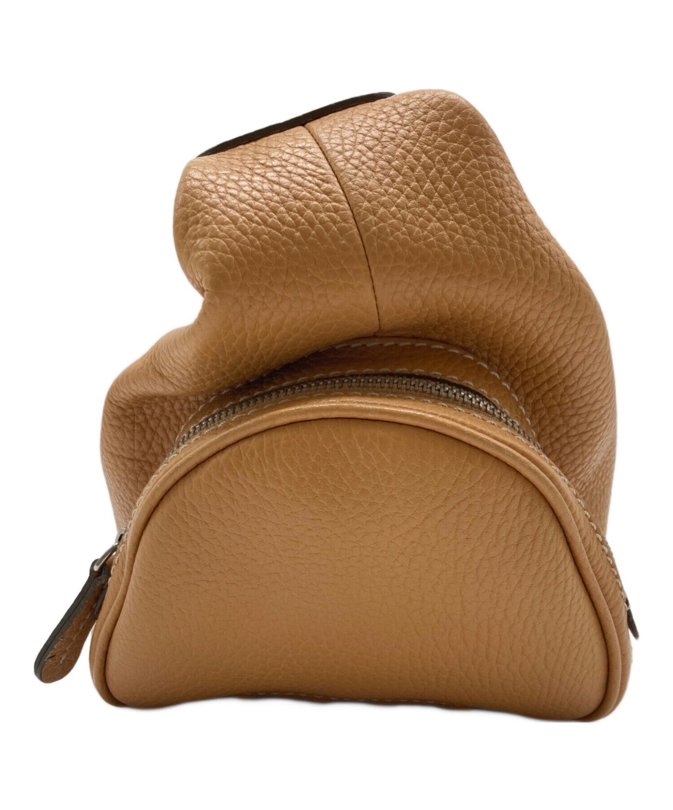 TOD'S Hand Bag Tote Purse Leather Camel Authentic