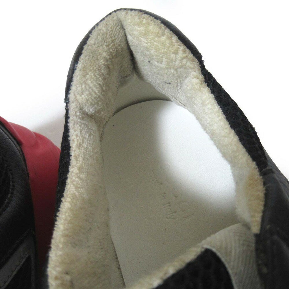 GUCCI Sneakers Shoes Low-Cut Sherry Line EU 38 US 8 Black Authentic