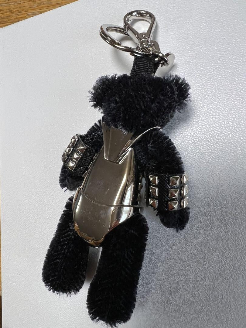 PRADA Key Ring Keychain Bag Charm Bear Authentic