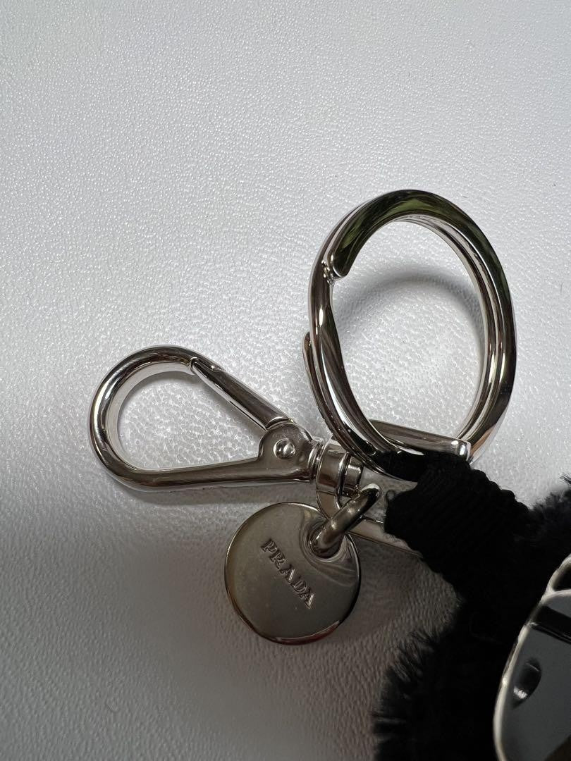 PRADA Key Ring Keychain Bag Charm Bear Authentic