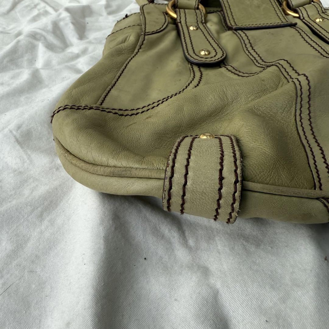 Valentino Garavani Hand Bag Tote Purse Logo Leather Authentic