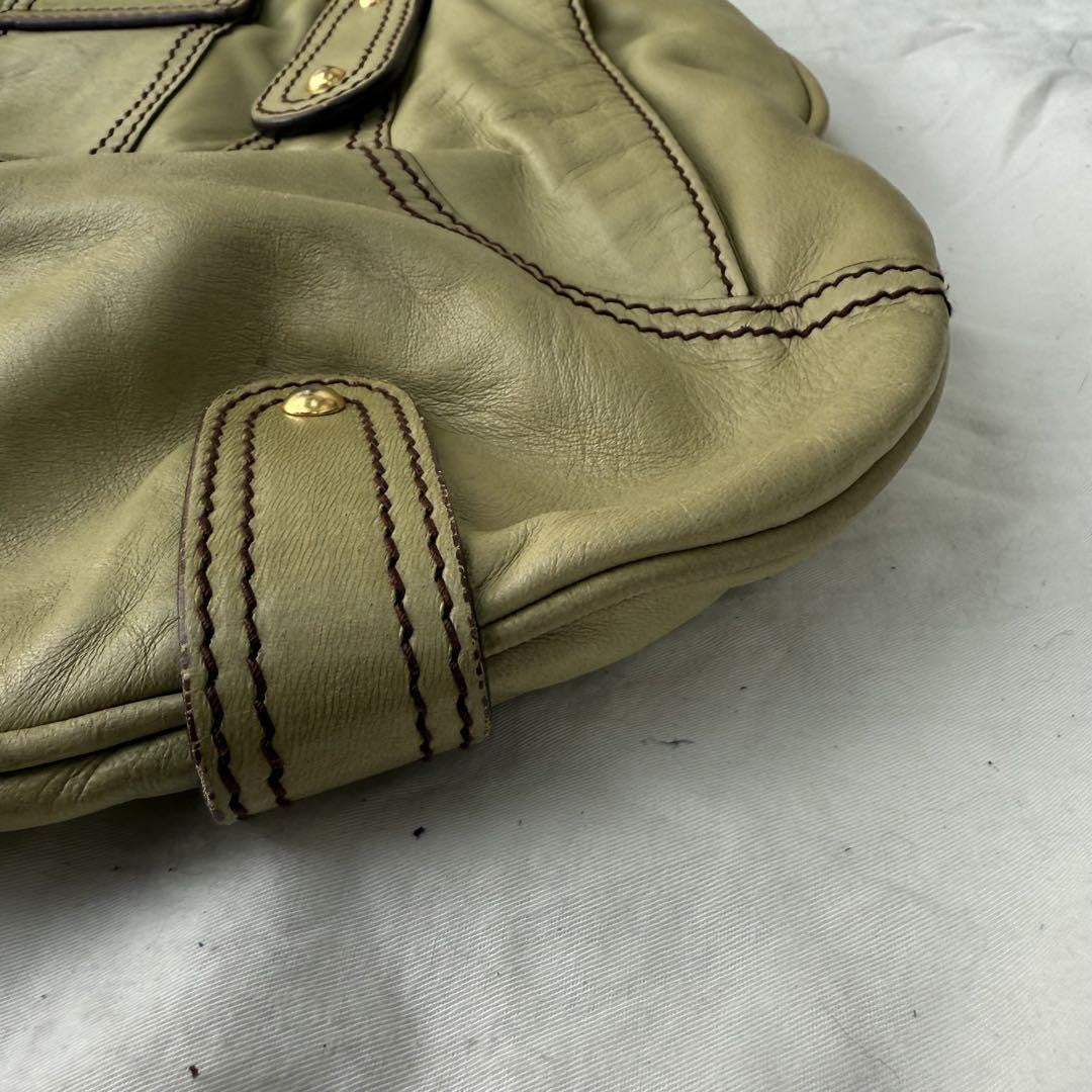Valentino Garavani Hand Bag Tote Purse Logo Leather Authentic