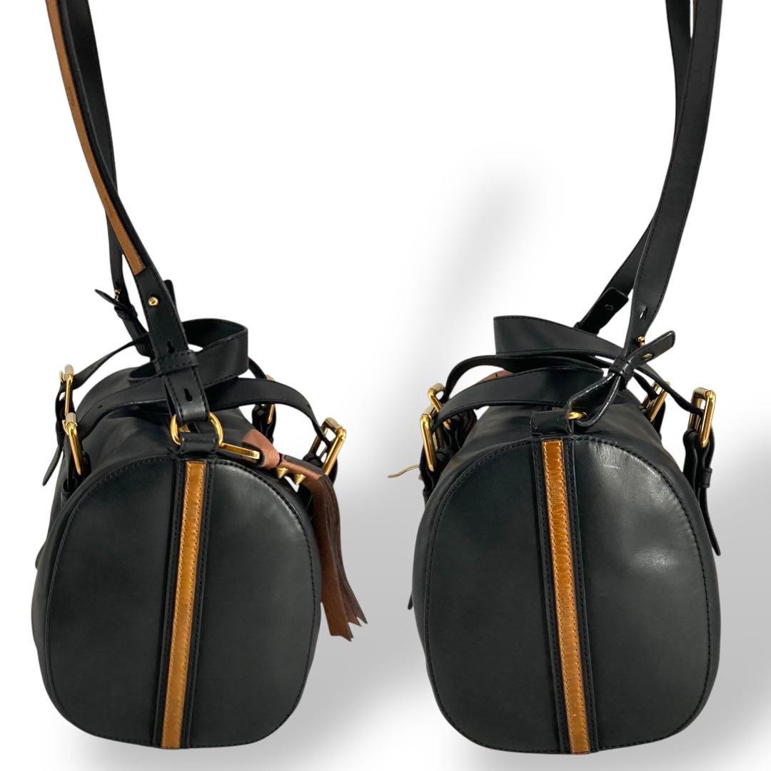 Chloe Shoulder Bag Purse Leather Black Authentic