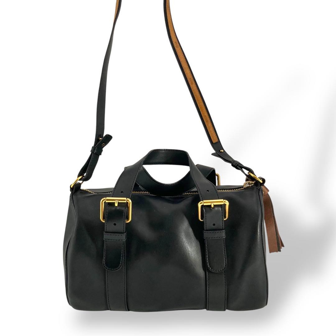 Chloe Shoulder Bag Purse Leather Black Authentic
