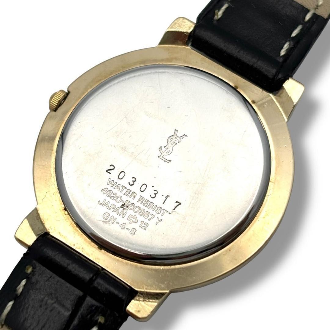 Saint Laurent Quartz Watch Wristwatch YSL Cassandra Gold Women's Auth