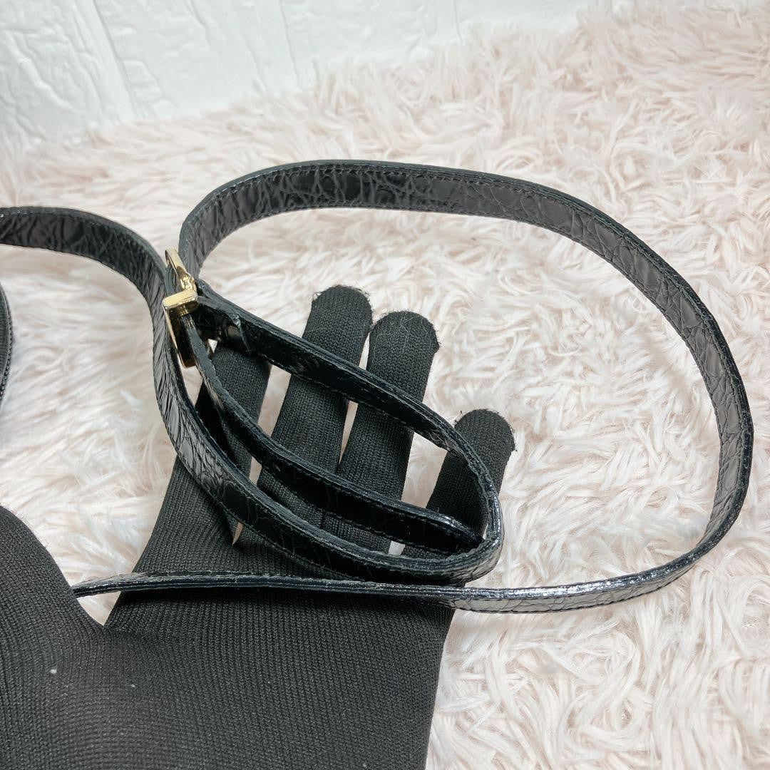 Salvatore Ferragamo Shoulder Bag Purse Black Authentic