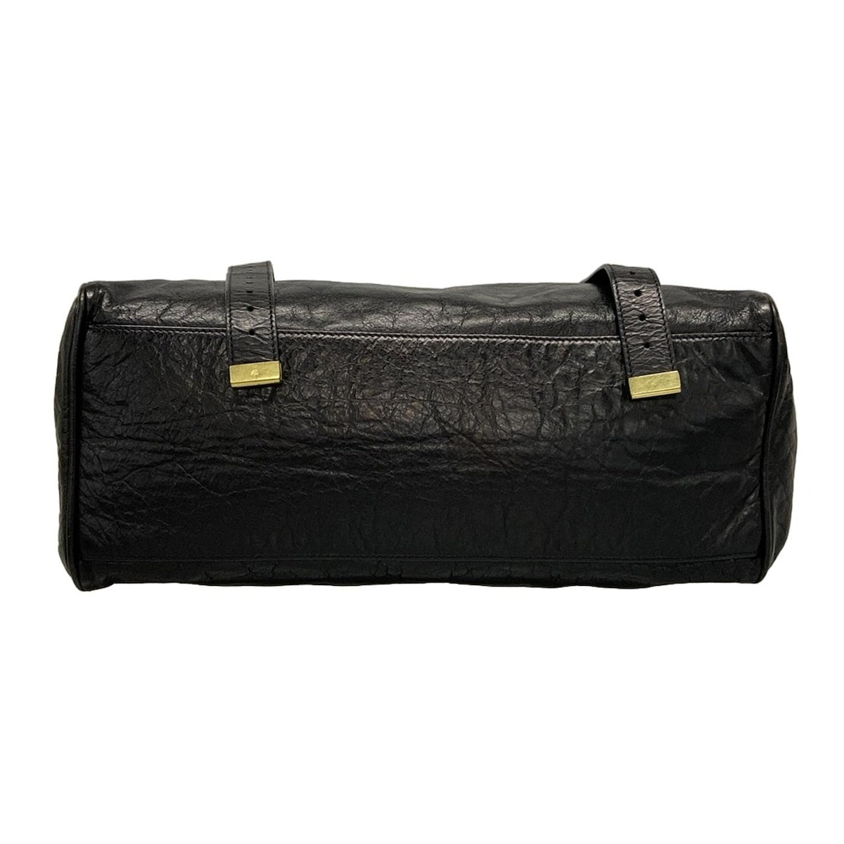 MULBERRY Hand Bag Tote Purse Leather Black Authentic