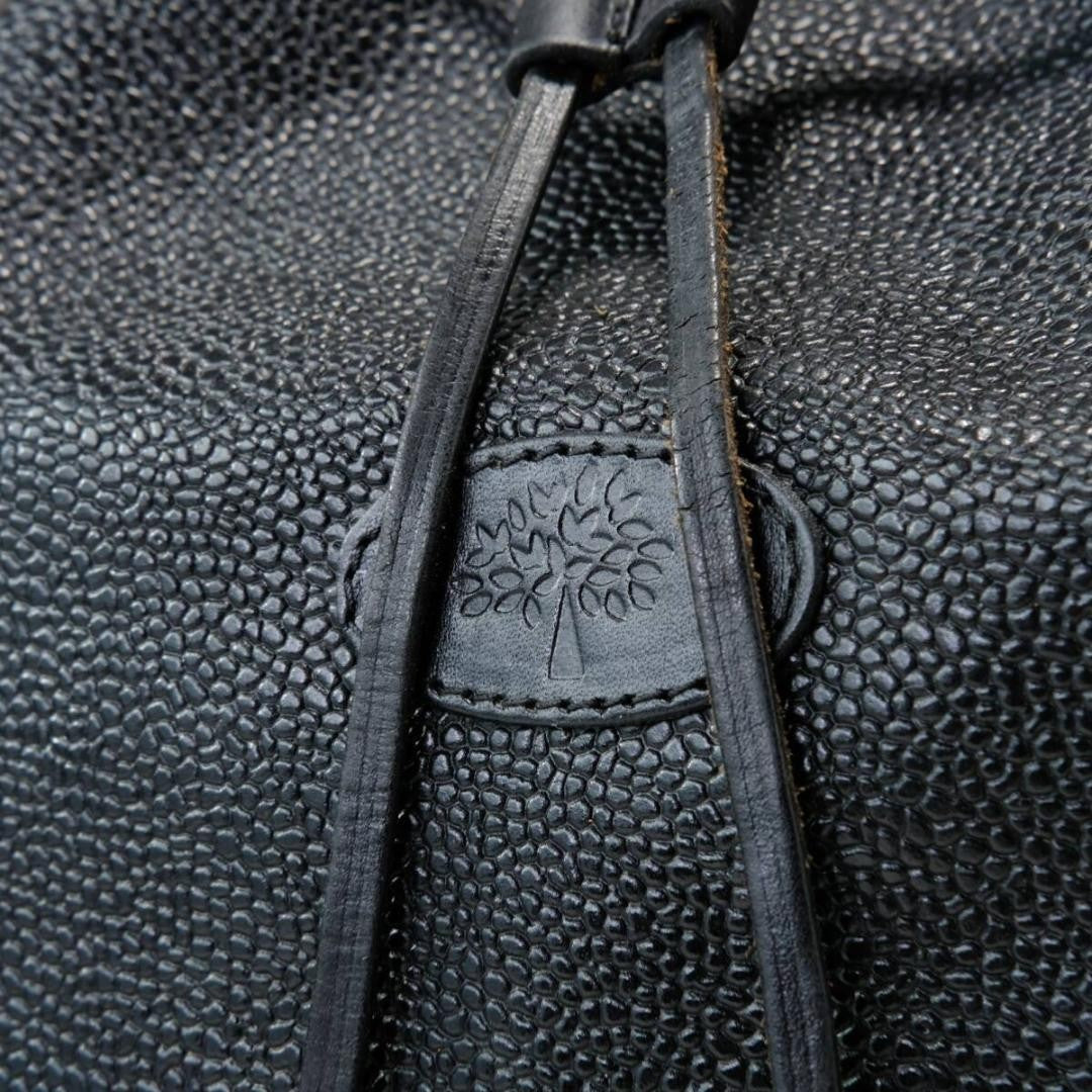 MULBERRY Shoulder Bag Purse Leather Black Authentic