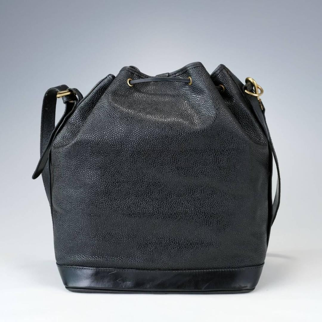 MULBERRY Shoulder Bag Purse Leather Black Authentic