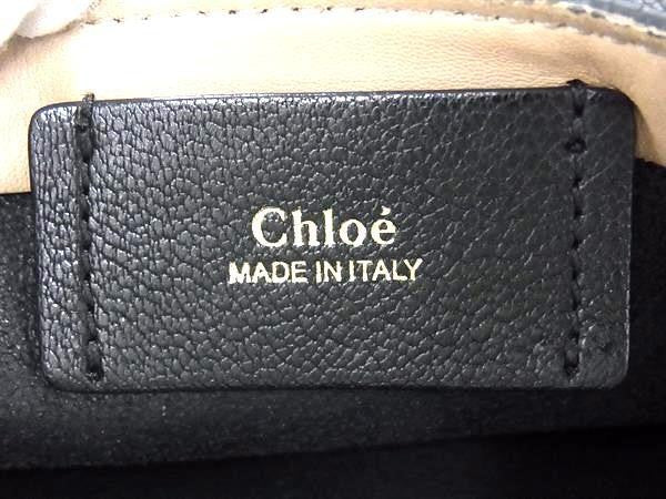 Chloe Hand Bag Tote Purse Leather Black Authentic