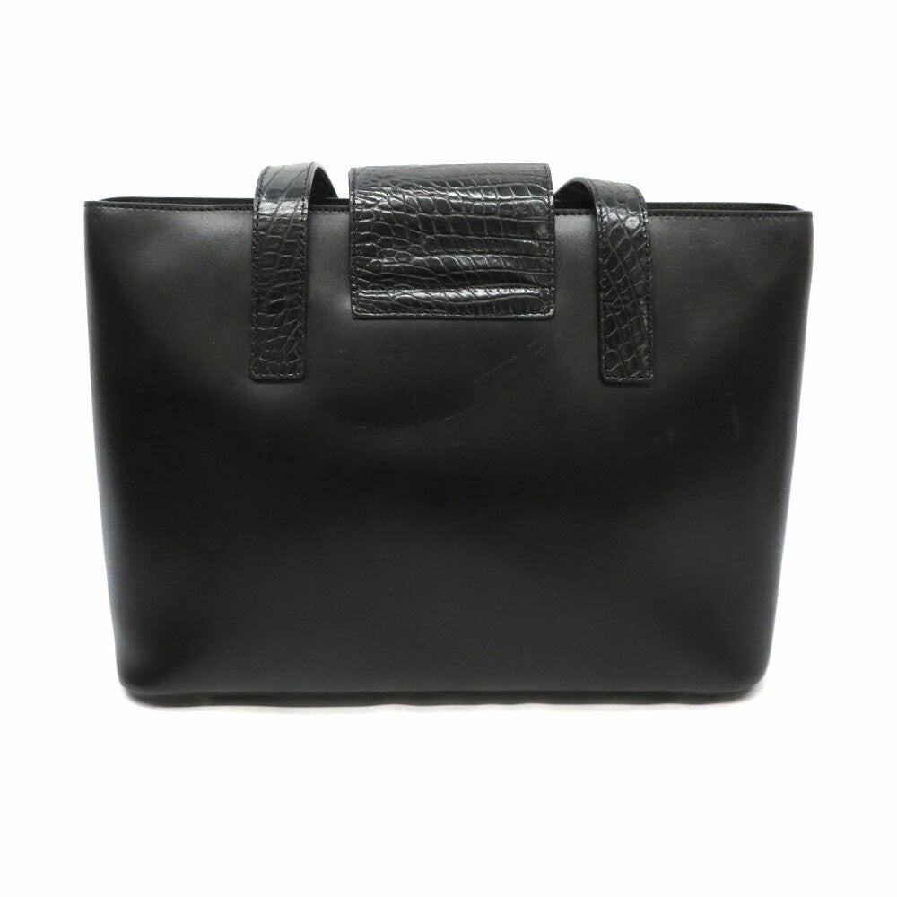 CELINE handbag Purse Black Gold Leather Authentic Used Women's