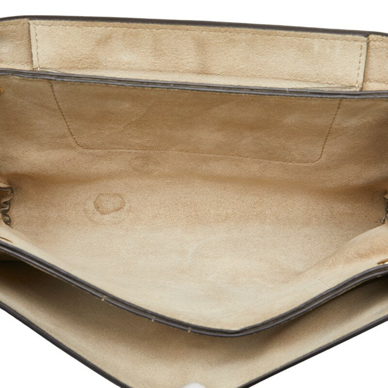 Chloe Shoulder Bag Purse Leather Beige Authentic