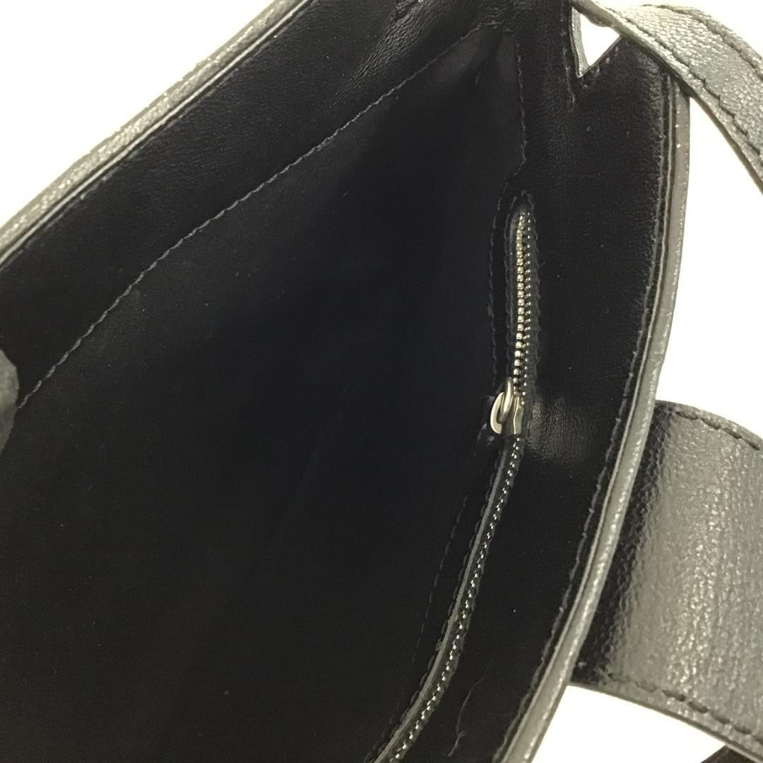 TOD'S Hand Bag Tote Purse Leather Black Authentic