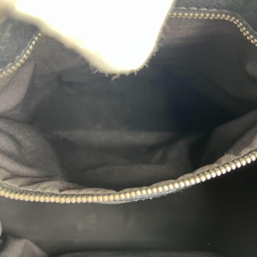 TOD'S Hand Bag Tote Purse Leather Black Authentic
