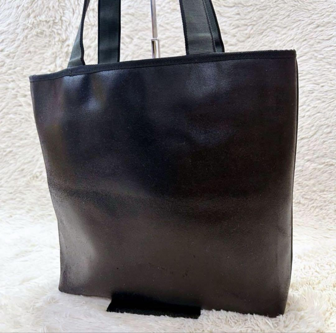 MIU MIU Hand Bag Tote Purse Logo Leather Black Authentic