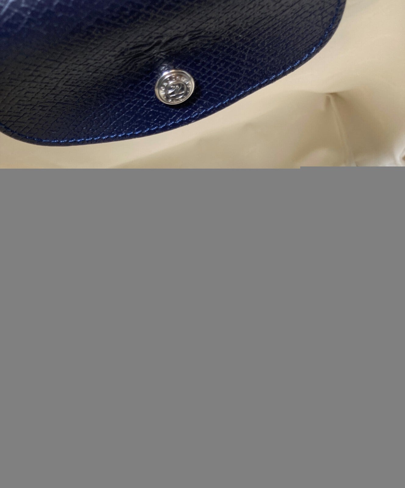 Longchamp Hand Bag Tote Purse Le Pliage Navy Authentic