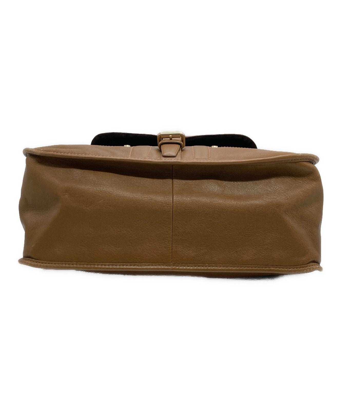 Longchamp Hand Bag Tote Purse Brown Authentic