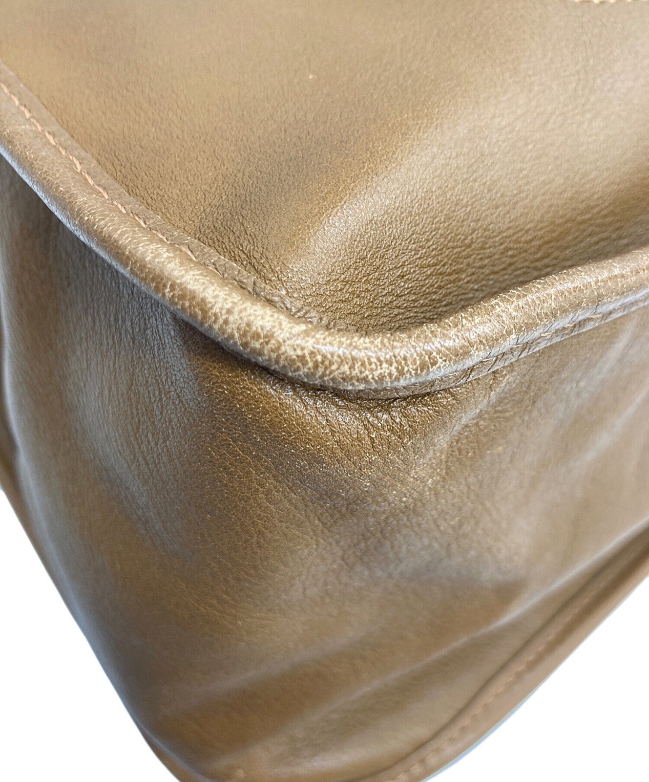 Longchamp Hand Bag Tote Purse Brown Authentic