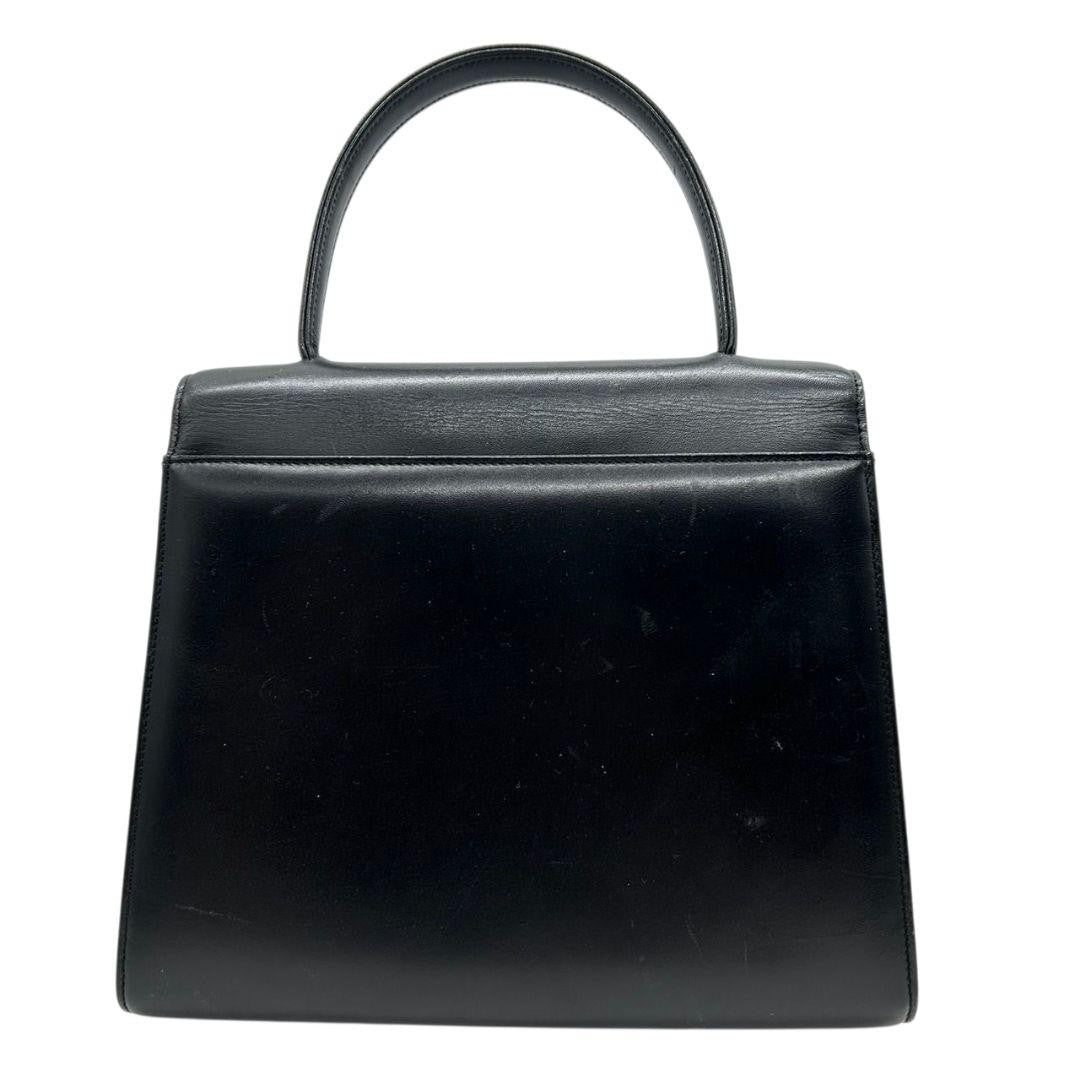 GIVENCHY Hand Bag Tote Purse 4G Leather Black Authentic