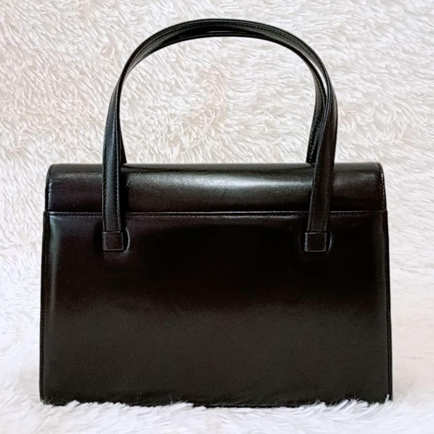 GIVENCHY Hand Bag Tote Purse 4G Leather Black Authentic