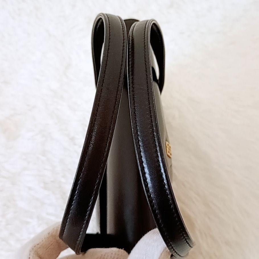 GIVENCHY Hand Bag Tote Purse 4G Leather Black Authentic