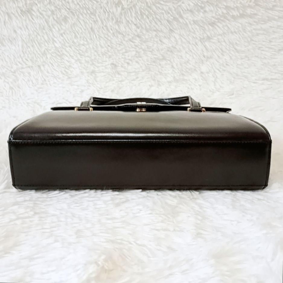 GIVENCHY Hand Bag Tote Purse 4G Leather Black Authentic