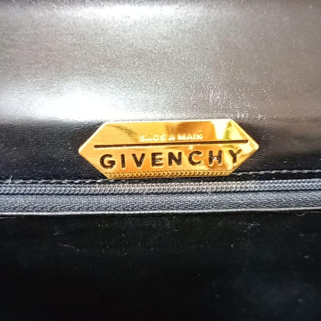 GIVENCHY Hand Bag Tote Purse 4G Leather Black Authentic