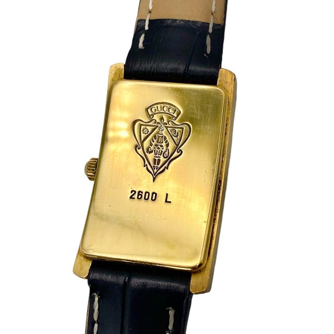 GUCCI Quartz Watch Wristwatch Gold Black Women's Authentic