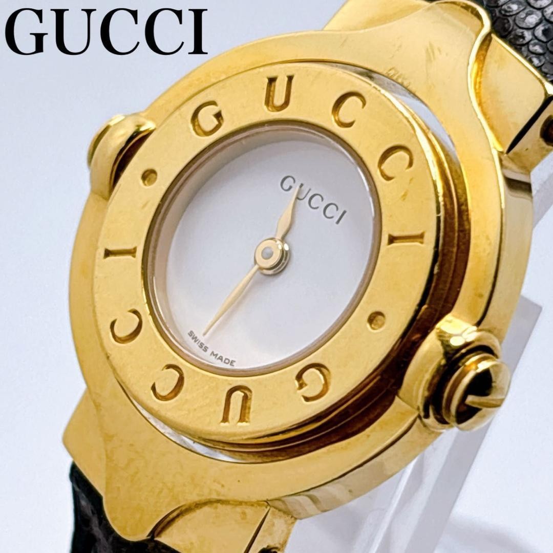 GUCCI Quartz Watch Wristwatch Gold Women's Authentic