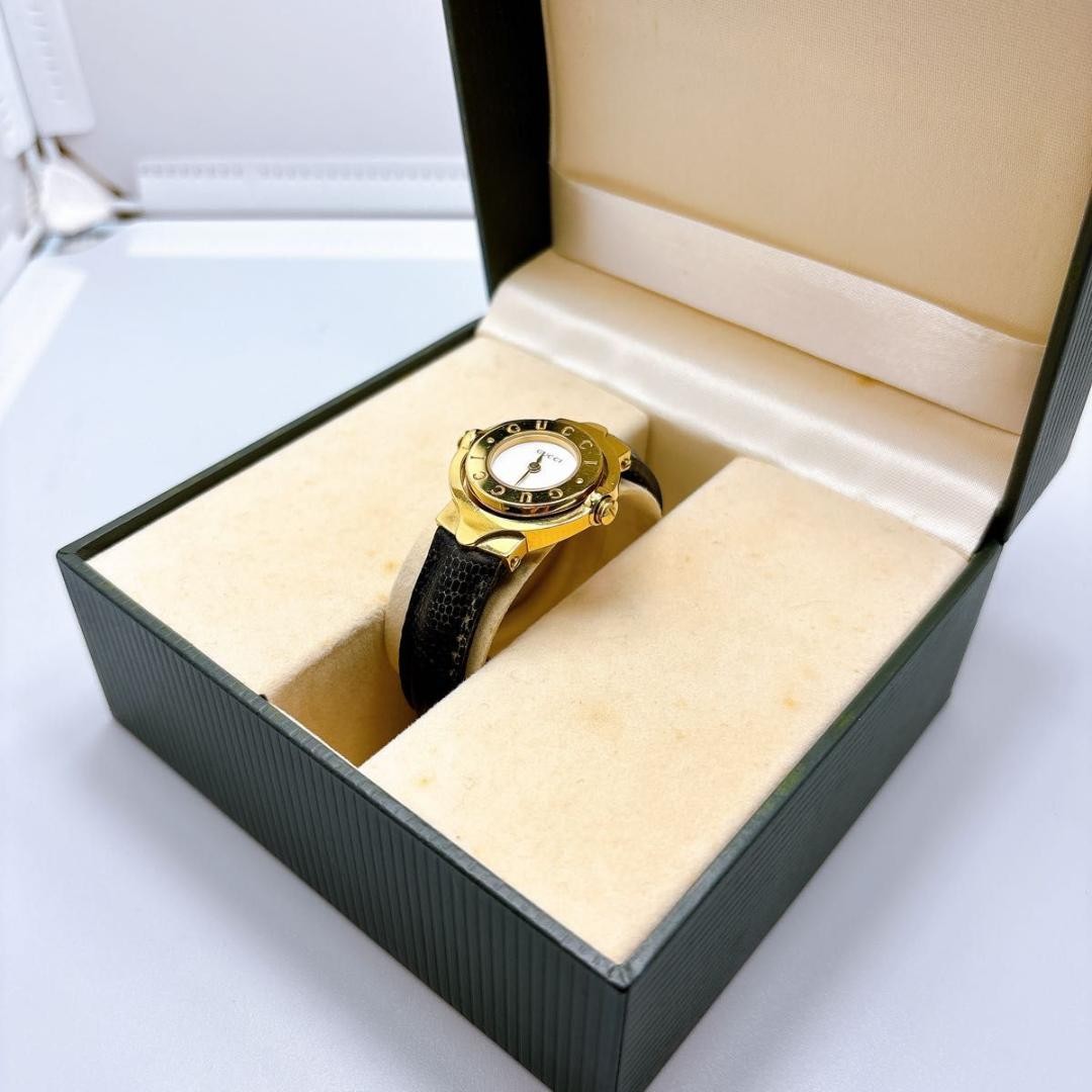GUCCI Quartz Watch Wristwatch Gold Women's Authentic