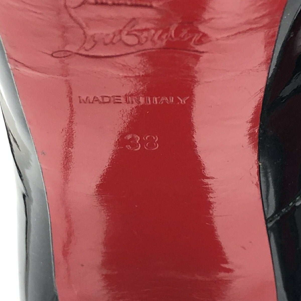 Christian Louboutin Shoes Pumps Heel EU 38 US 8 Black Authentic