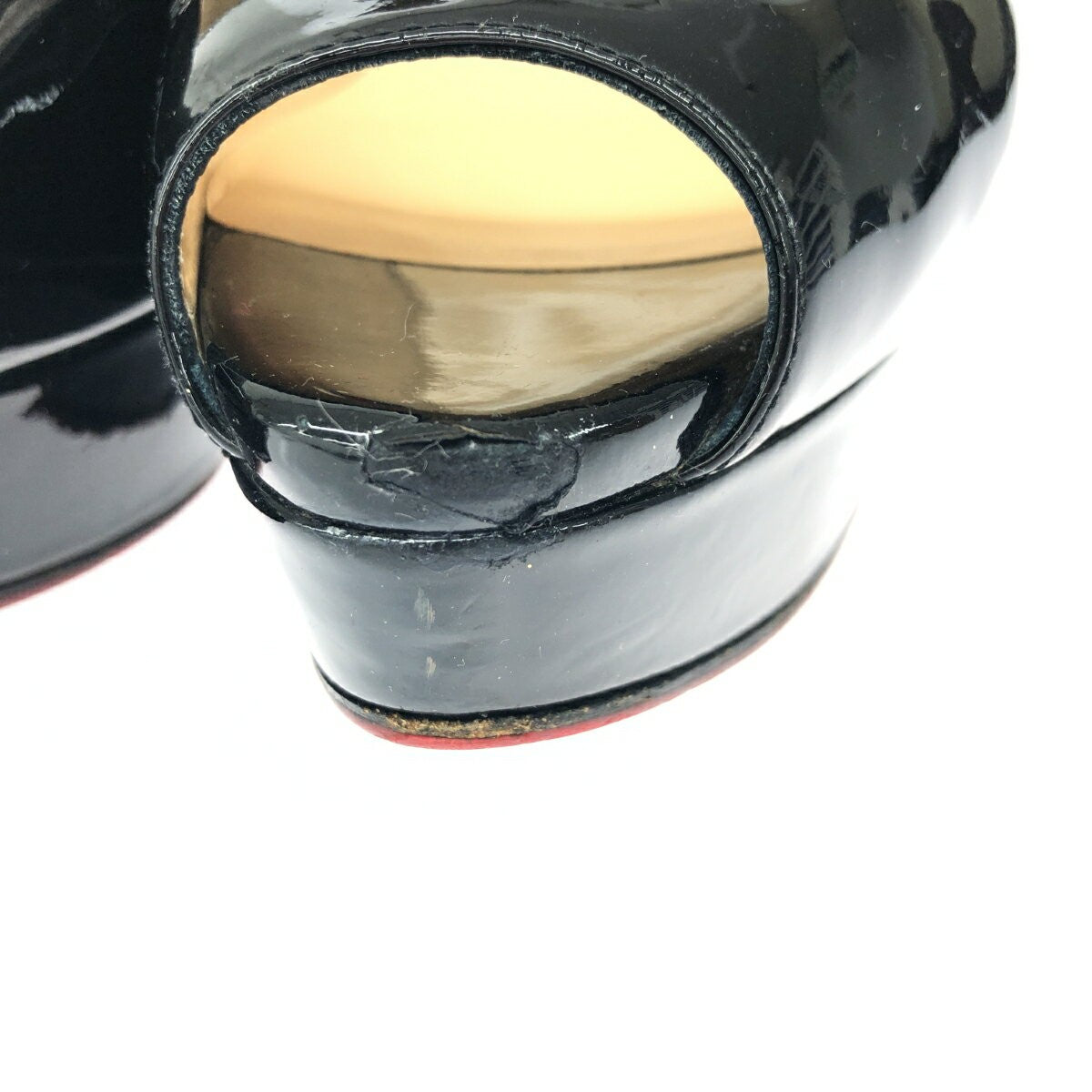Christian Louboutin Shoes Pumps Heel EU 38 US 8 Black Authentic