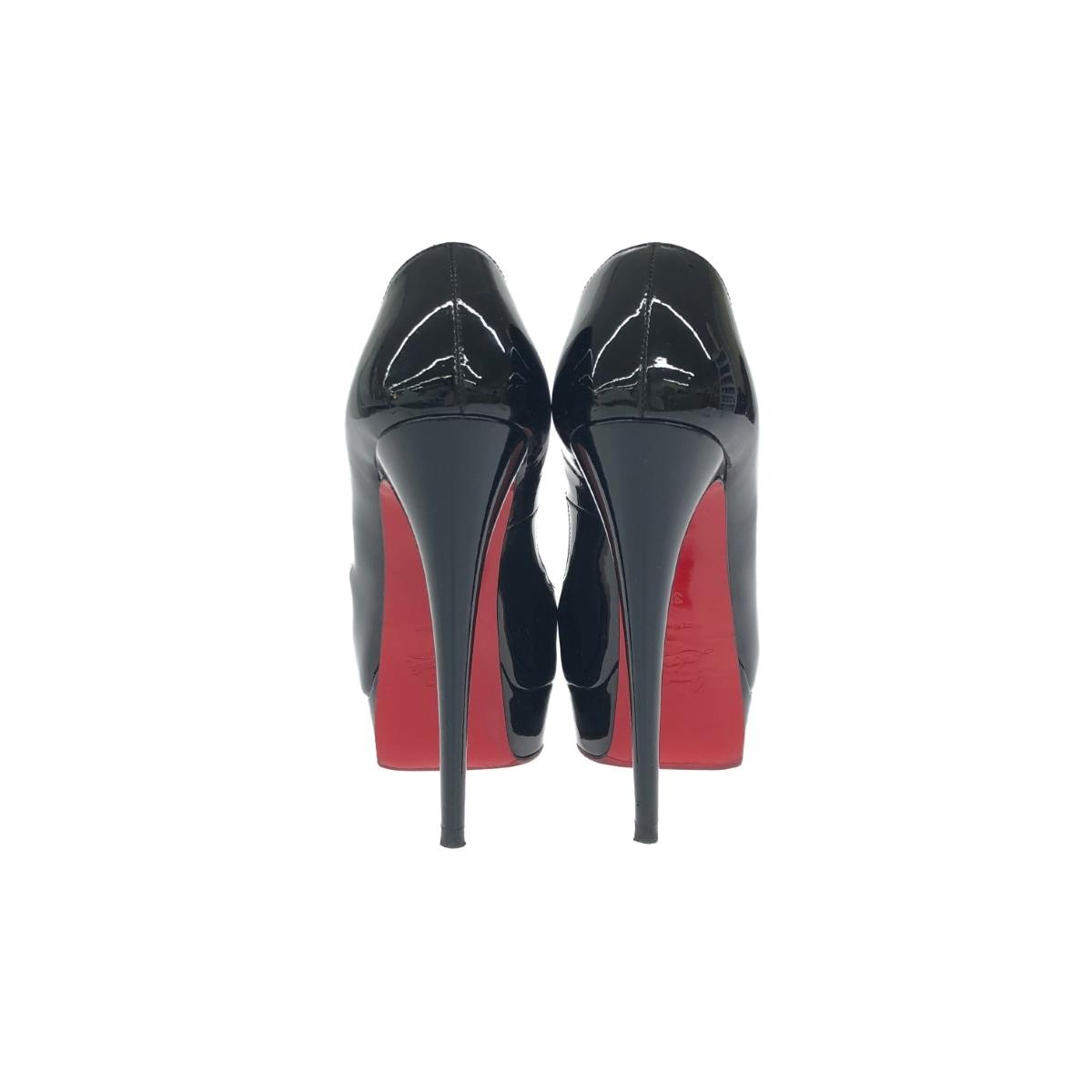 Christian Louboutin Shoes Pumps Heel EU 38 US 8 Black Authentic