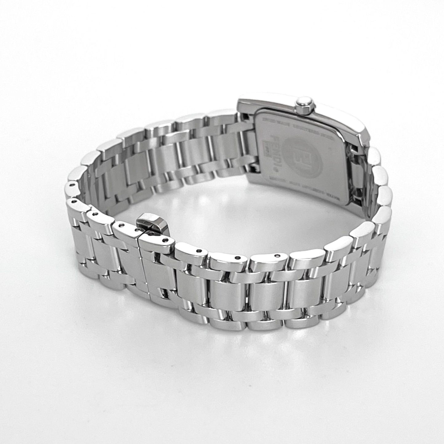 FENDI 7000L Quartz Watch Wristwatch Logo White Silver Women's Authentic