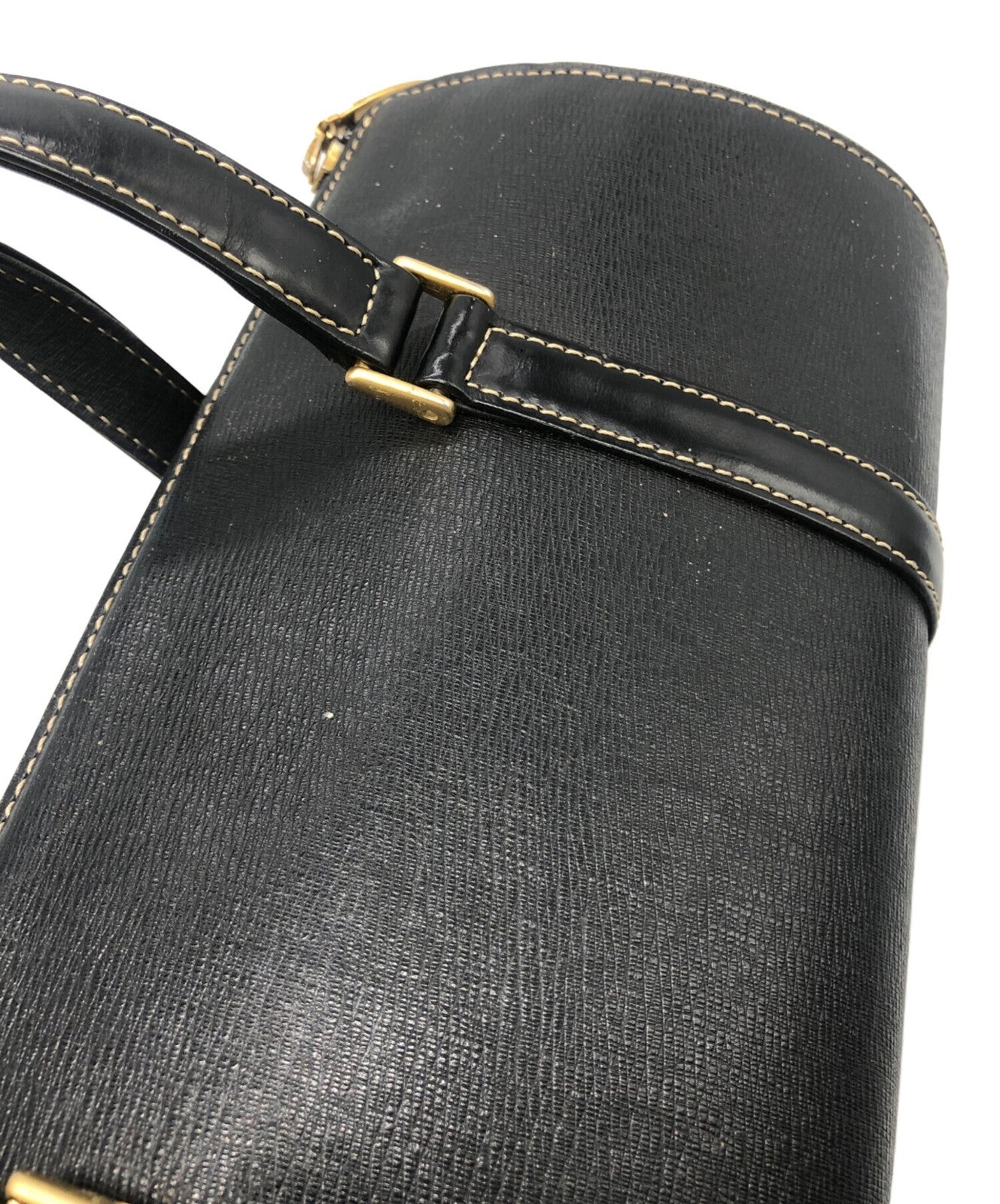 BURBERRY Hand Bag Tote Purse Nova Check Black Authentic