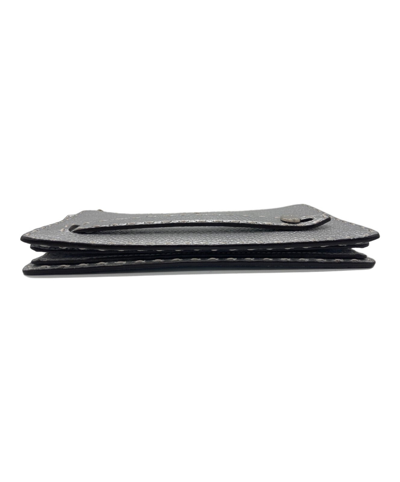 FENDI Clutch Bag Second Bag Selleria Silver Authentic