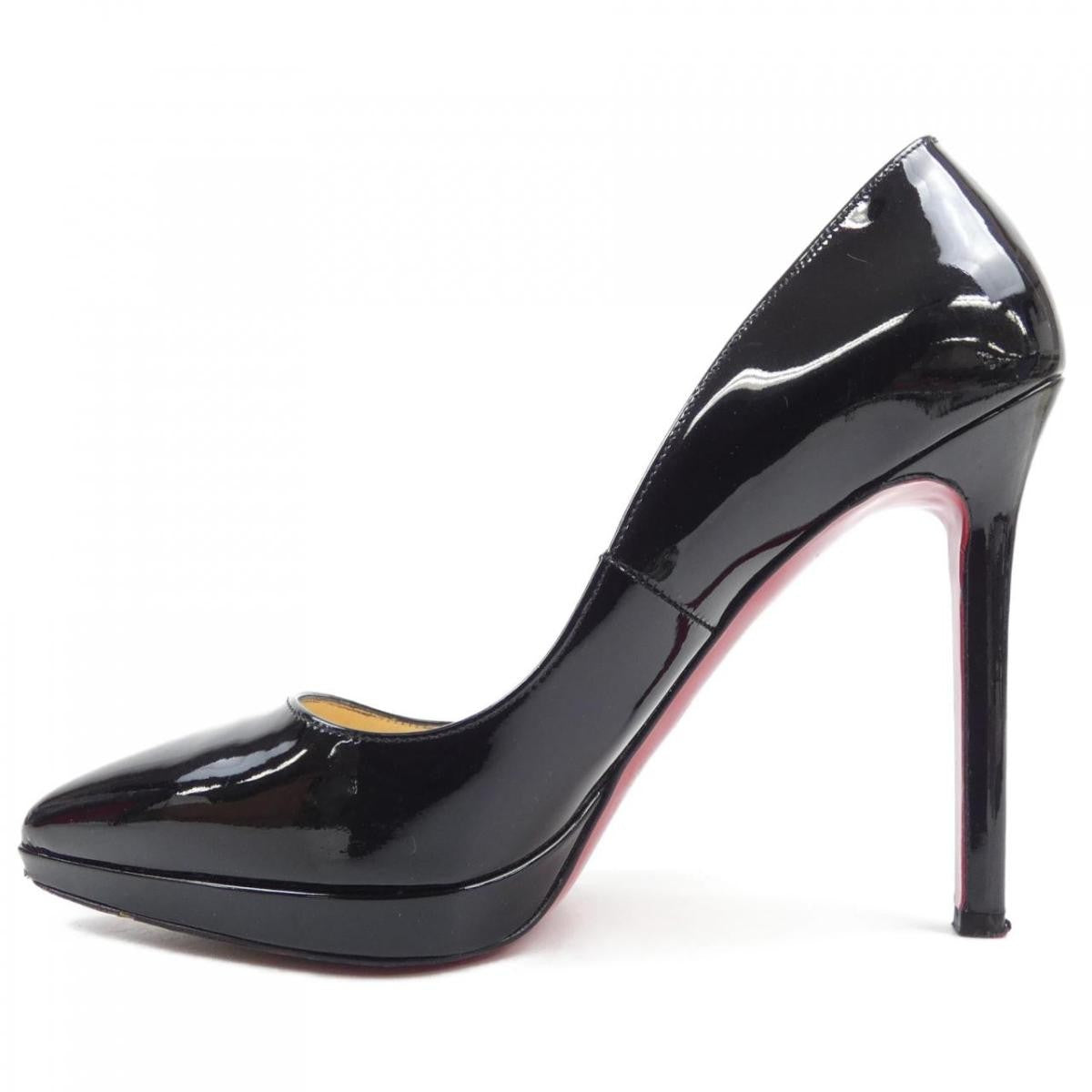 Christian Louboutin Shoes Pumps Heel EU 37 US 7 Black Authentic