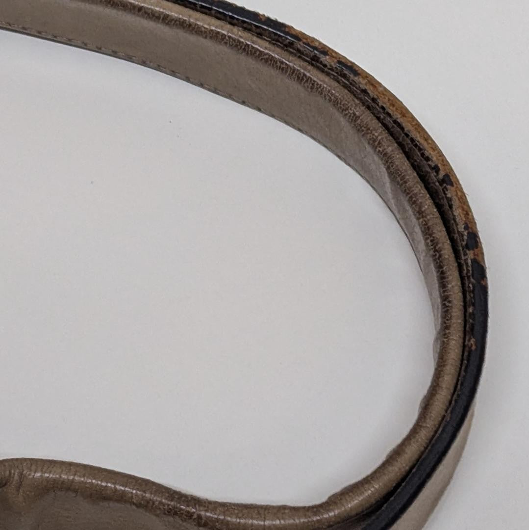 Chloe Hand Bag Tote Purse Leather Khaki Authentic