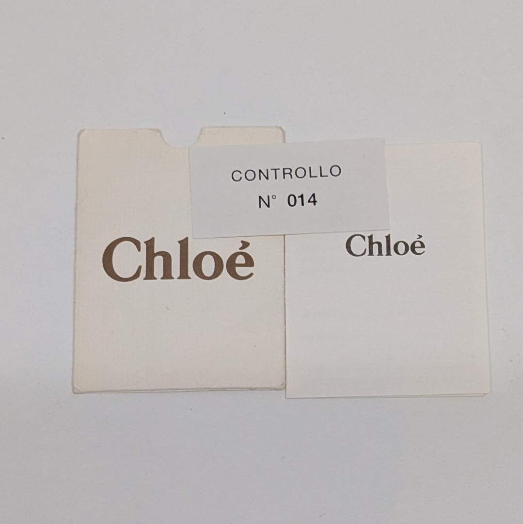 Chloe Hand Bag Tote Purse Leather Khaki Authentic