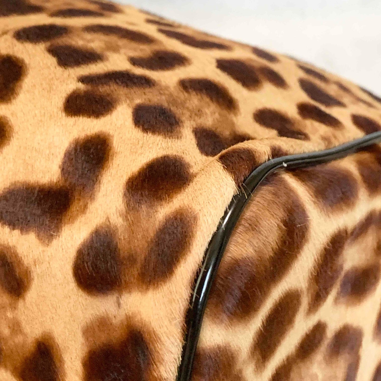 Dolce & Gabbana Sicily Leopard Handbag Shoulder Bag Purse Beige Brown Authentic
