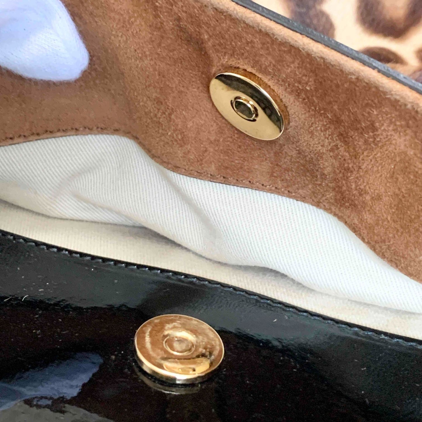 Dolce & Gabbana Sicily Leopard Handbag Shoulder Bag Purse Beige Brown Authentic