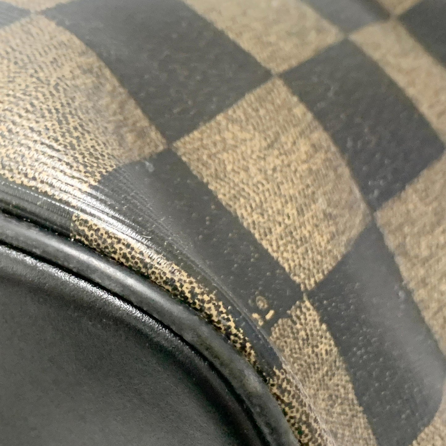 FENDI Pecan Bag Shoulder Handbag FF Tote Purse Leather Brown Black Used Auth
