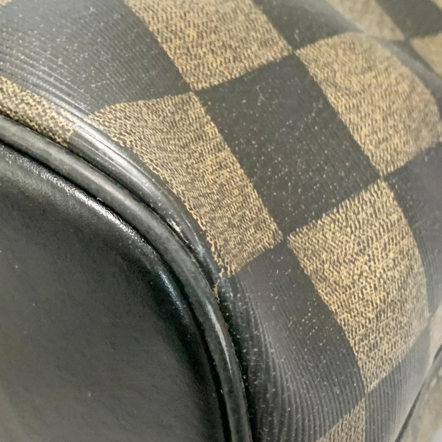 FENDI Pecan Bag Shoulder Handbag FF Tote Purse Leather Brown Black Used Auth