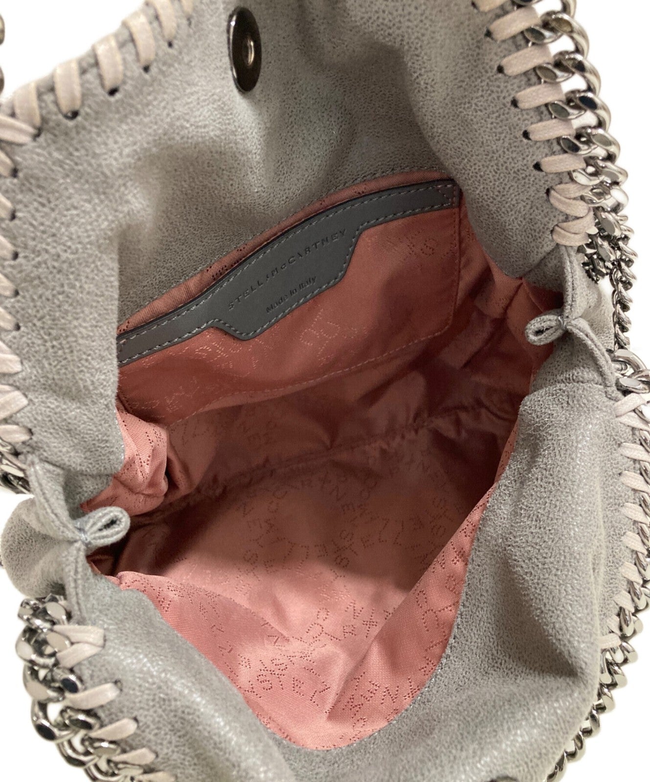 Stella McCartney Hand Shoulder Bag Tote Purse 2way Falabella Mini Gray Authentic
