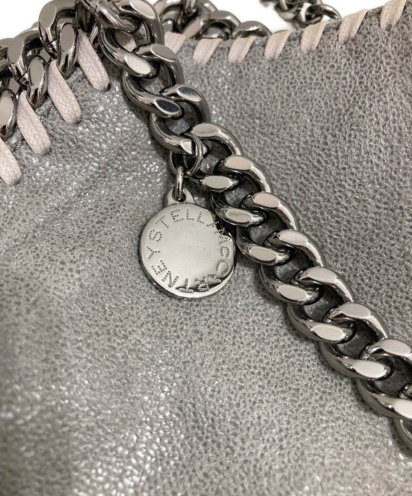 Stella McCartney Hand Shoulder Bag Tote Purse 2way Falabella Mini Gray Authentic