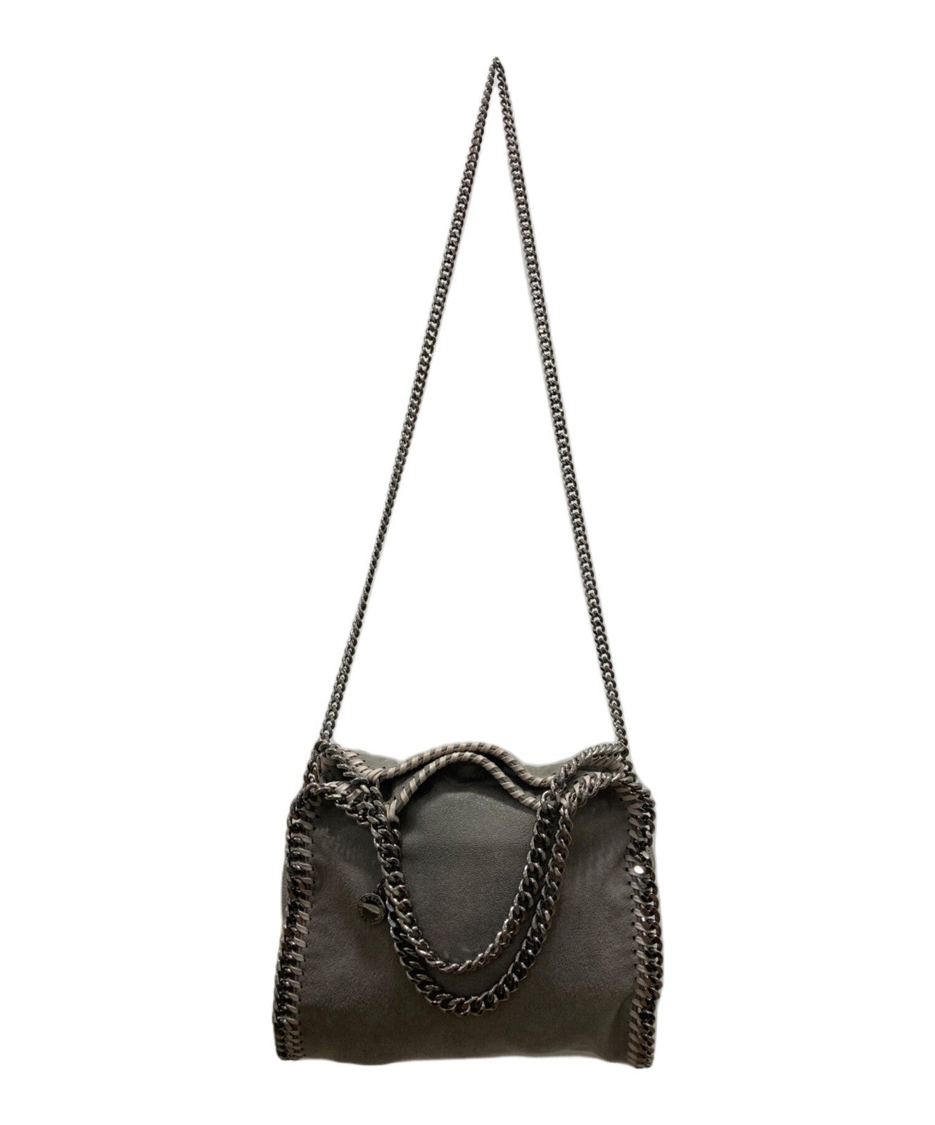 Stella McCartney Hand Shoulder Bag Tote Purse 2way Falabella Mini Gray Authentic